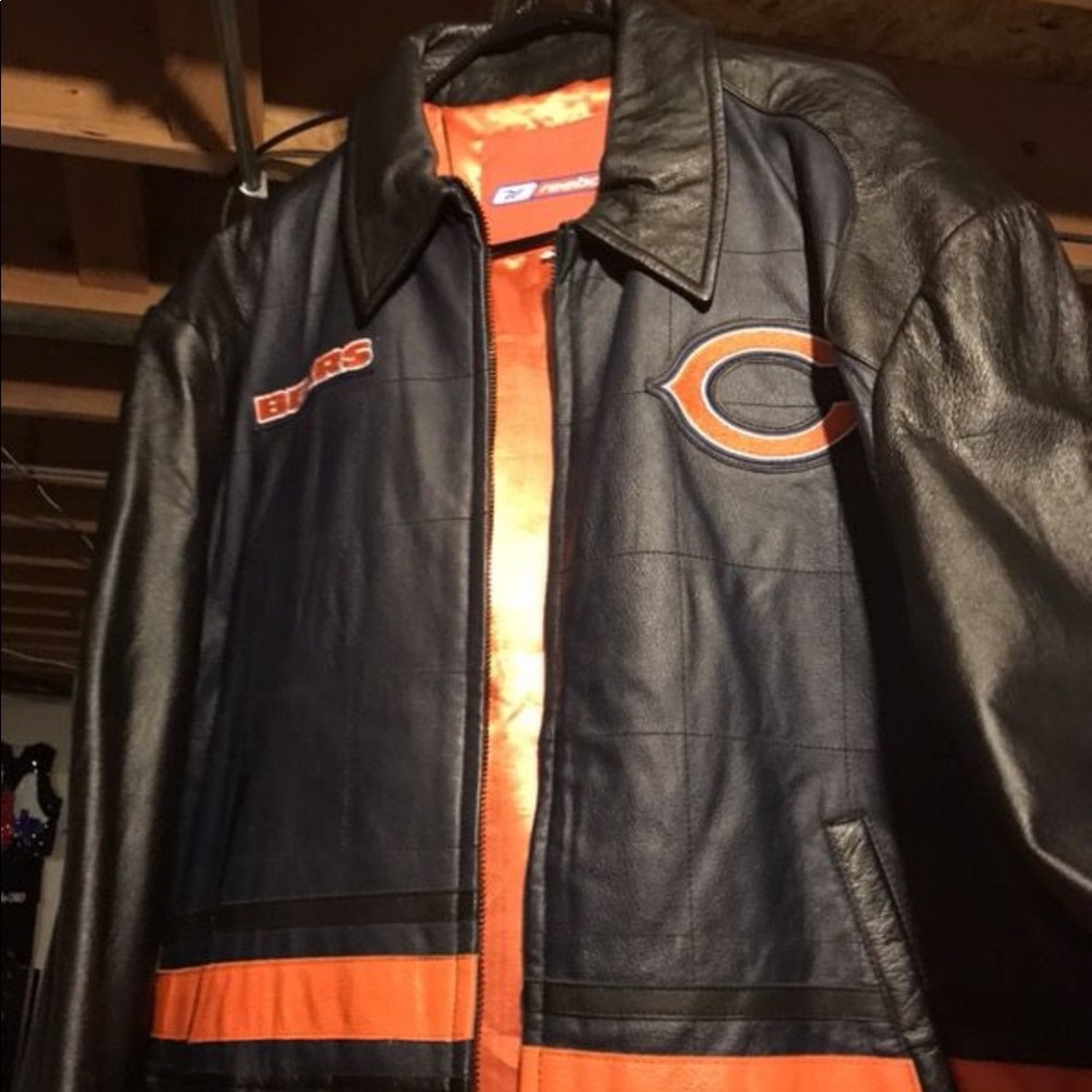 Chicago Bears leather coat